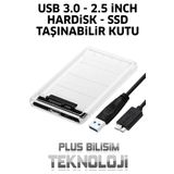 Plus Bilişim USB 3.0 Hdd Kutusu, Hardisk Kutusu USB 3.0, 2.5 inch Sata Hdd, Ssd Şeffaf Kutu USB 3.0 Hızlı