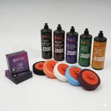 Plus Car Full Garaj Kurulum Paketi - 5x1000 mL Pasta Cila Boya Koruma Seti + 5 Adet Polisaj Süngeri (3 Normal, 2 Premium)