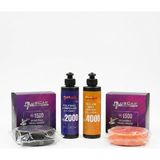 Plus Car Pluscar 2 Süngerli Kusursuz Bitiş Uygulama Seti: As 2000 Hare Giderici + As 4000 Boya Koruma (2X250 Ml) ve Pc 1500 Süngerler - 500 ml