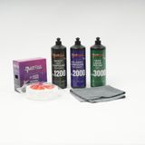 Plus Car Pluscar Pro Shine Set - 3'lü Pasta Cila Hare Giderici Boya Koruma (1000 Ml) + Sünger & Bez Hediye - 3000 ml