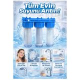 Plus DAİRE YAZLIK VİLLA EV BİNA SU SAYACI GİRİŞİ KİREÇ KLOR VE TORTU ÖNLEYİCİ SU ARITMA KABI VE FİLTRE SİSTEMİ