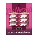 Plus Delizzia Yetişkin Tavuklu-Ciğerli Gravy Kedi Maması 6x85 gram