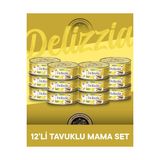 Plus Delizzia Yetişkin Tavuklu Pate Kedi Maması 12x85 gram