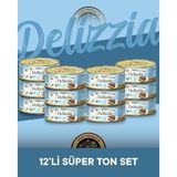Plus Delizzia Yetişkin Ton Balıklı Pate Kedi Maması 12x85 gram