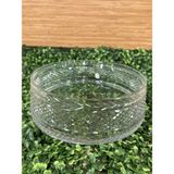 Plus Home Kase Salata Sunum Şeffaf Kesme Kristal Cam El Işçiliği Yuvarlak Büyükboy Çapı 26 cm