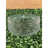 Plus Home Kase Salata Sunum Şeffaf Kesme Kristal Cam El Işçiliği Yuvarlak Ortaboy Çapı 21 cm