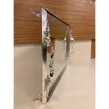 Plus Home Tepsi Pirinç Gümüş Kulplu Model Ortaboy 33X23 cm