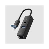 Plus Moda Lightning & Usb-C Uyumlu Ethernet Adaptörü – Telefon ve Tablet Için Kablolu Internet Bağlantısı, Usb-A Portlu Çoklu Dönüştürücü, Düşük Gecikmeli Oyun ve Hızlı Veri Iletimi | UL-31L - 0 - Siyah - Option-1