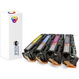 Plus Print HP Color Laserjet CP1510 125A-CB540A 4 Renk Muadil Toner