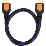 Plus PX-05H 0.5 Metre HDMI To HDMI V2.0 Ultra Hd 4K 2160P 3D Kablo, Kısa HDMI Kablo - Option-1 - Ahşap