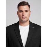 Plus Scorpion Büyük Beden Erkek Blazer Ceket – Klasik Yaka Modern Kesim Şık Kumaş Ceket - 66 - 6 Drop - Siyah