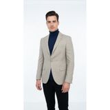Plus Scorpion Ekoseli Slim Fit Erkek Blazer Ceket – Şık Modern Tasarım, Tek Düğmeli