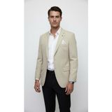 Plus Scorpion Erkek Camel Mono Yaka Tek Düğmeli Blazer Ceket – Penye Kumaş, Tek Yırtmaçlı - 48 - 6 Drop