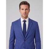 Plus Scorpion Erkek Klasik 2’li Takım Elbise 2 Düğmeli Slim Fit Esnek Kumaş Çift Yırtmaçlı 7 Drop - İndigo - 6 Drop - 56