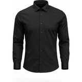 Plus Scorpion Erkek Klasik Slim Fit Gömlek – Nefes Alan Kumaş, Şık Ofis Gömleği, Beyaz/siyah