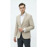 Plus Scorpion Erkek Kolu Yamalı Blazer Ceket – Taş Renk, Italyan Kesim Slim Fit, Şık Tasarım - 56 - 6 Drop