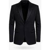 Plus Scorpion Erkek Siyah Taş Detaylı Saten Yaka Blazer Ceket – Özel Tasarım Şık Damatlık & Gece Kombini - 6 Drop - 48