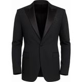 Plus Scorpion Erkek Siyah Taş Detaylı Saten Yaka Blazer Ceket – Özel Tasarım Şık Damatlık & Gece Kombini - 6 Drop - 50