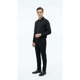 Plus Scorpion Erkek Slim Fit Bomber Fermuarlı Mont Ceket Esnek Kumaş Günlük Şık Casual Ceket - Siyah - XL