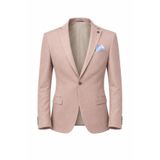 Plus Scorpion Erkek Slim Fit Tek Düğmeli Blazer Ceket – Vizon Renk, Şık ve Modern Kesim