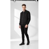 Plus Scorpion Erkek Süet Mont Ceket Fermuarlı Bomber Kesim Slim Fit, 4XL, Süet Mont Ceket, Siyah, Erkek