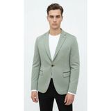 Plus Scorpion Haki Erkek Italyan Kesim Blazer Ceket – Kol Yamali, Slim Fit, Şık ve Modern Tasarım - 6 Drop - Haki Yeşil - 46