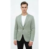 Plus Scorpion Haki Erkek İtalyan Kesim Blazer Ceket – Kol Yamali, Slim Fit, Şık ve Modern Tasarım