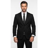 Plus Scorpion Slim Fit Pike Dokuma Erkek Blazer Ceket – Modern Şık Günlük Kombin - 52 - 6 Drop - Siyah