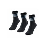 Plus Scorpion Unisex Tenis Çorabı 3’lü Set – Pamuklu, Nefes Alabilir, Günlük & Spor Kullanımına Uygun Siyah Çorap - Siyah 40-44