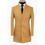 Plus Scorpion Uzun Kaşe Kaban İtalyan Kesim Slim Fit Şık Model, 2XL, Uzun Kaşe Kaban, Açık Bej, Erkek