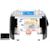 Plus Silver Multi Mix Karışık Para Sayma Makinesi ve Sahte Yakalama - Tl ve Euro Karışık - Usd Adet Sayım - Müşteri Ekranı