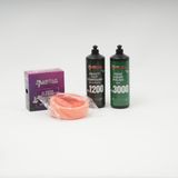 Pluscar Starter Kit Pasta Cila Seti (As 1200 + As 3000) + Hediye Uygulama Süngeri - 2 lt