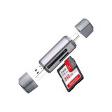 pluscore 2'si 1 Arada USB 3.0 & Type-C SD Kart Okuyucu | TF/SD/SDXC/SDHC Kartları Destekler | PC, Dizüstü, An