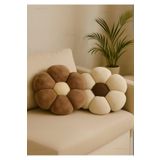 Plush Soft Peluş Papatya Dekoratif Yastık Kırlent Minder 2 Li Kaliteli Kumaş