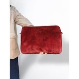 Plush Studio 13-13.3-14 Inch Peluş Macbook, Laptop Çantası, Toscase (Askısız) 36X26CM - 36 x 26 cm - Bordo