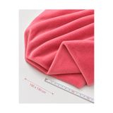PLUSH STUDIO ISTANBUL Toscana Tavşan Tüyü Peluş Kumaş İthal 500 Gr Pembe 100x150 cm Dekoratif Kumaş Koltuk Şalı TV Battaniyesi