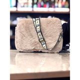 Plush Studio Pudra Toscase Peluş 13-13.3ınch Peluş Macbook, Laptop Çantası - Pembe