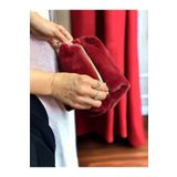 PLUSH STUDIO PUFCASE TOSCANA PELUŞ KUMAŞ, MAKYAJ ÇANTASI 10X20X10 CM İTHAL TÜY DÖKMEZ
