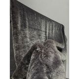 Plush Studio Toscana/tavşan , gr Ithal Peluş Kumaş Acı Kahve 100X150CM Tekstil, Ev Tekstili - 100 cm - 281 Koyu Kahverengi - 150 cm