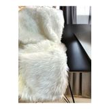 PLUSH STUDIO Zp Ymf Beyaz Uzun Tüylü, Beyaz Peluş Kumaş 100x150cm Tekstil, Ev Tekstili