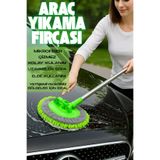 PlusOto Araba Yıkama Fırçası Oto Yıkama Mop Mikrofiber Bezli Uzayabilir Saplı Çizdirmez Araç Yıkama Bezi