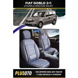 Plusoto Fiat Doblo (2+1) Ticari Uyumlu Vera Serisi Füme Oto Koltuk Kılıfı 5Li Takım Set T-2