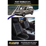 Plusoto Fiat Doblo (2+1) Ticari Uyumlu Vera Serisi Siyah Beyaz Oto Koltuk Kılıfı 5Li Takım Set T-3