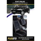 Plusoto Fiat Palio Uyumlu Vera Serisi Siyah Beyaz Oto Koltuk Kılıfı 5Li Takım Set M-232