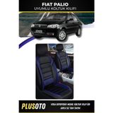 Plusoto Fiat Palio Uyumlu Vera Serisi Siyah Mavi Oto Koltuk Kılıfı 5Li Takım Set M-234
