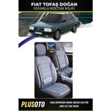 Plusoto Fiat / Tofaş Doğanuyumlu Vera Serisi Füme Oto Koltuk Kılıfı 5Li Takım Set M-135