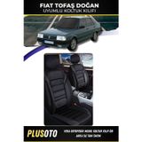 Plusoto Fiat / Tofaş Doğanuyumlu Vera Serisi Siyah Oto Koltuk Kılıfı 5Li Takım Set M-139