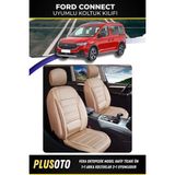 Plusoto Ford Connect (2+1) Ticari Uyumlu Vera Serisi Bej Oto Koltuk Kılıfı 5Li Takım Set T-13