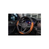 Plusoto Ford Focus Uyumlu Karbon Direksiyon Kılıfı (Siyah Taba)