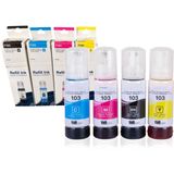 PlusPrint Epson 103 Epsonecotank L3250 Muadil Mürekkep Seti - Mat Siyah